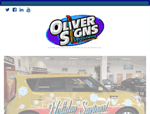 Tablet Screenshot of oliversigns.com